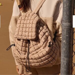 Free People Movement Quilted Hiker Backpack in Ivory
